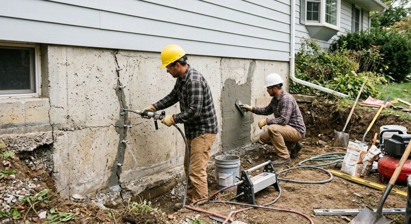 Basement Foundation Repair in Hampton, NH
