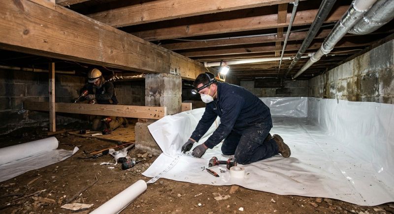 Crawl Space Leveling in Methuen, MA