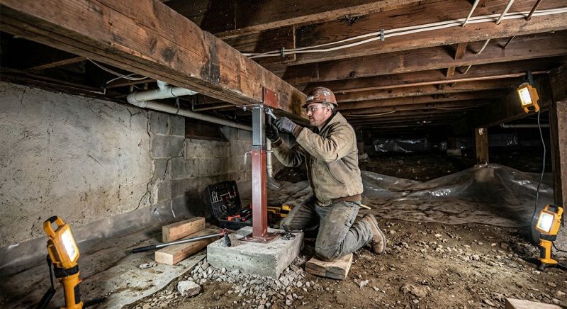 Crawlspace Foundation Repair in Ayer, MA