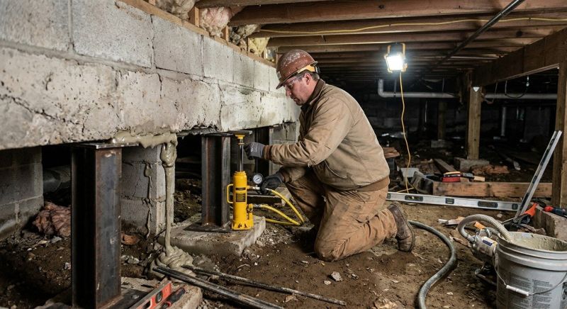 Crawlspace Foundation Repair in Bedford, NH