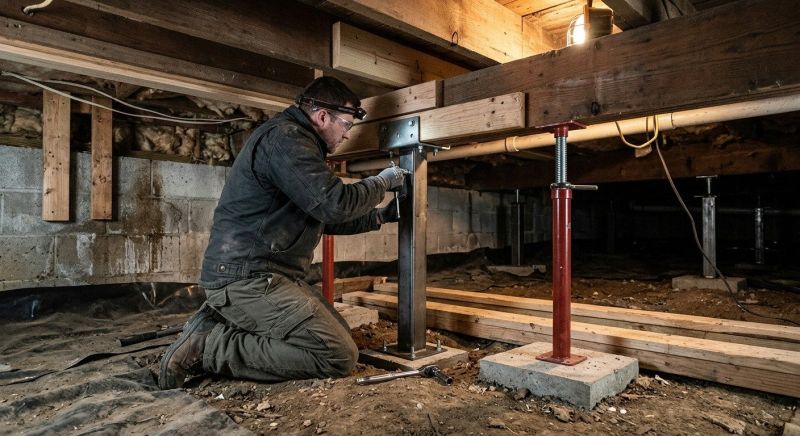 Crawlspace Structural Repair in Methuen, MA