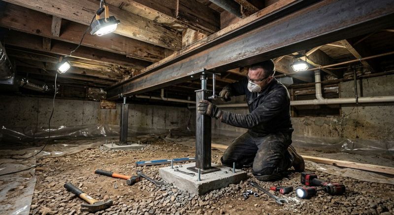 Crawlspace Structural Repair in Methuen, MA