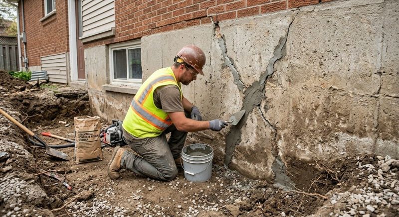Foundation Crack Repair in Beverly, MA