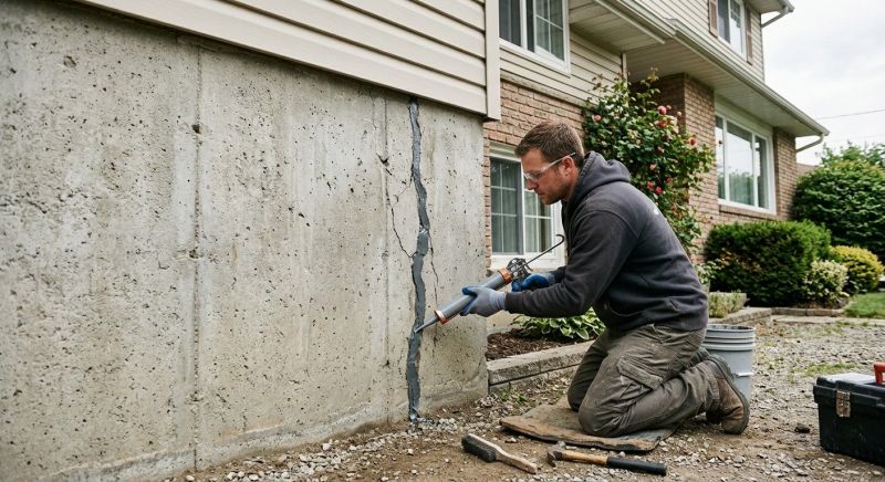 Foundation Crack Sealing in Methuen, MA