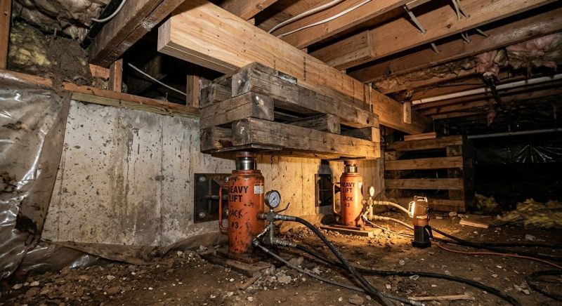 Foundation Jacking in Chelsea, MA