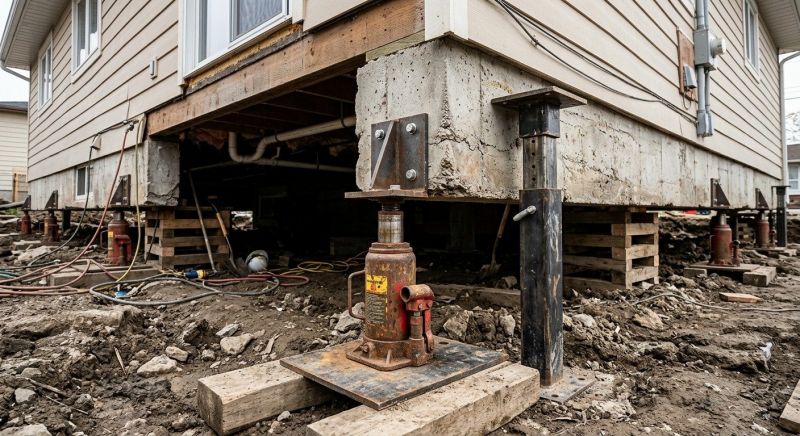 Foundation Jacking in Litchfield, NH