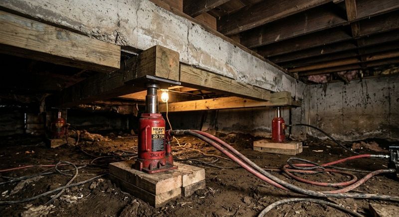 Foundation Jacking in Malden, MA