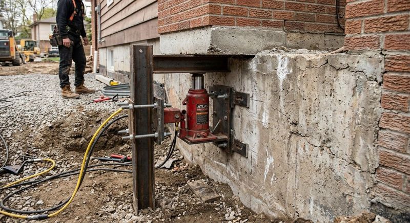 Foundation Jacking in Raymond, NH