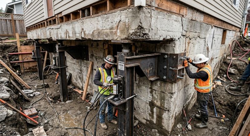 Foundation Lifting in Georgetown, MA
