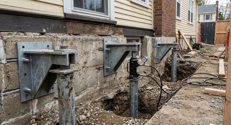 Foundation Pier Leveling in Methuen, MA