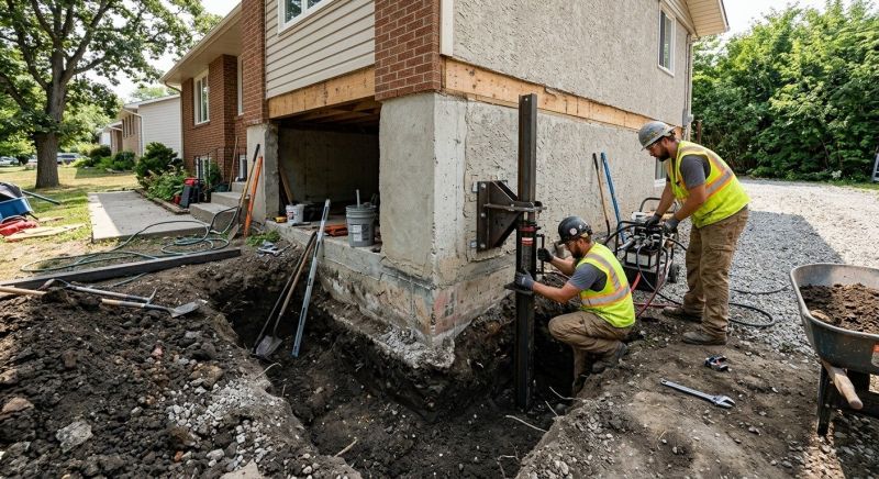 Foundation Pier Repair in Methuen, MA