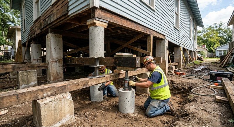 Foundation Pier Repair in Methuen, MA