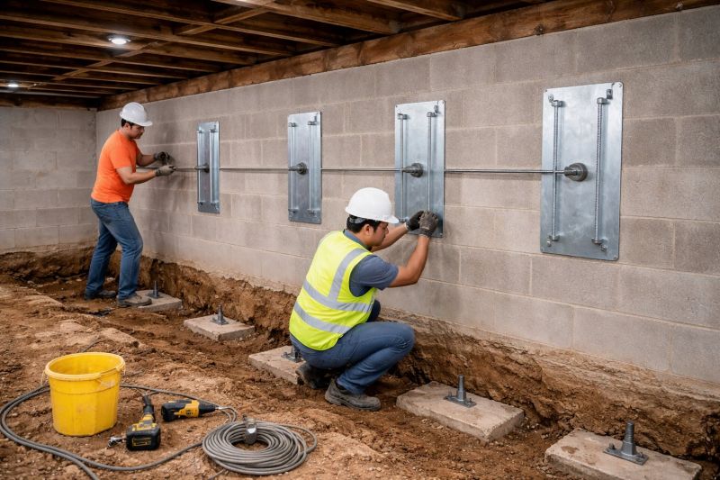 Foundation Stabilizing in Chelmsford, MA
