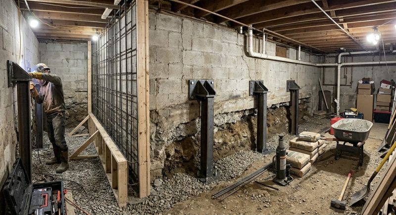 Foundation Stabilizing in Everett, MA