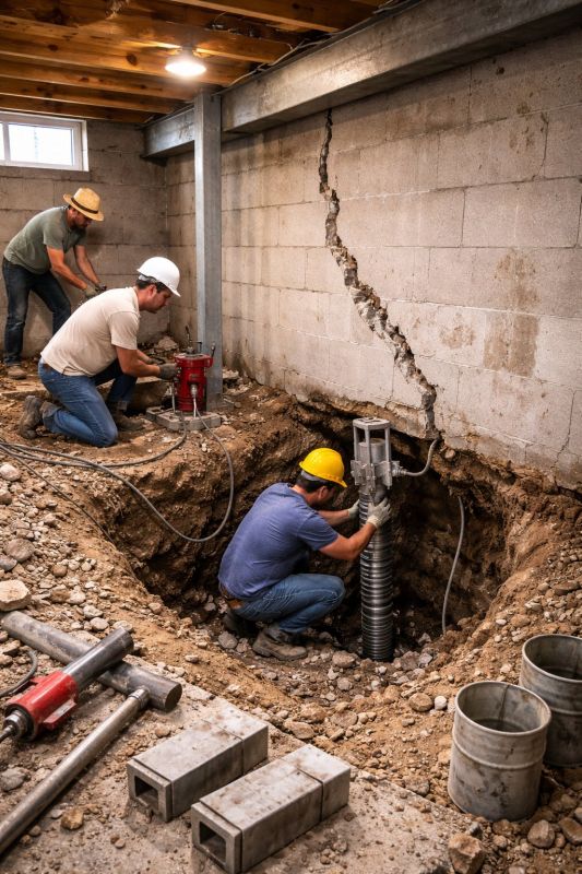 Foundation Structural Repair in Derry, NH