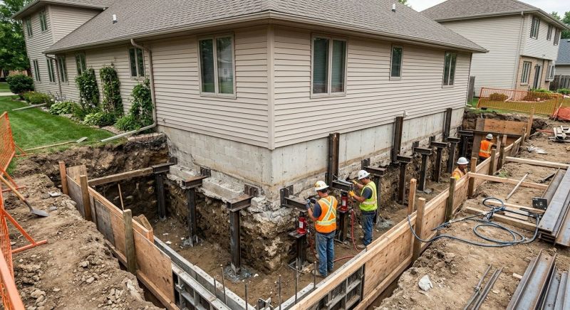 Foundation Underpinning in Methuen, MA