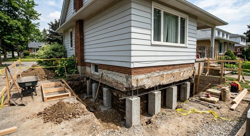 Foundation Underpinning in Methuen, MA
