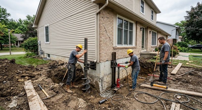 House Foundation Repair in Reading, MA