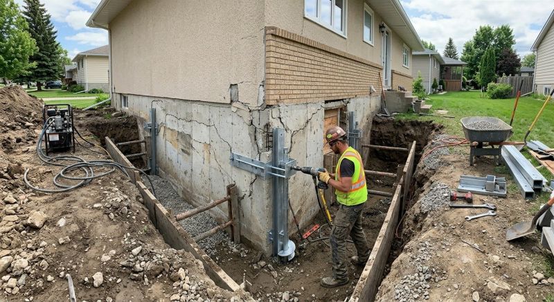 House Foundation Repair in Reading, MA