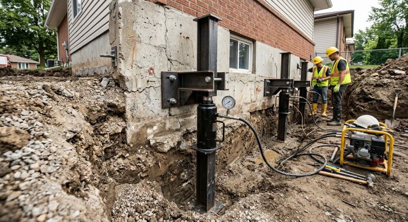 Sinking Foundation Lifting in Methuen, MA