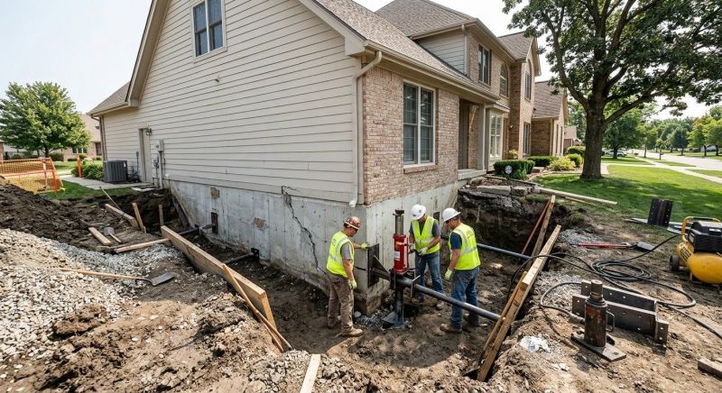 Sinking Foundation Repair in Epping, NH