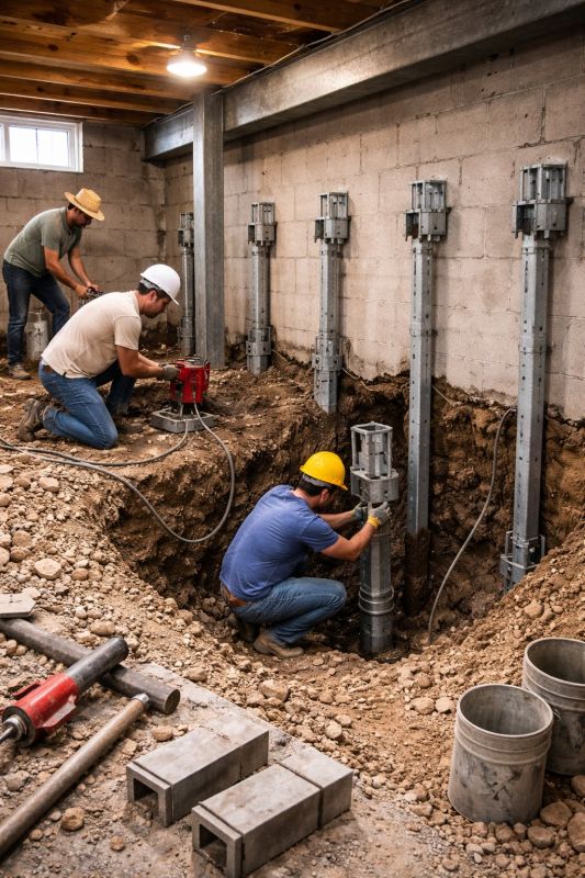 Structural Underpinning in Methuen, MA